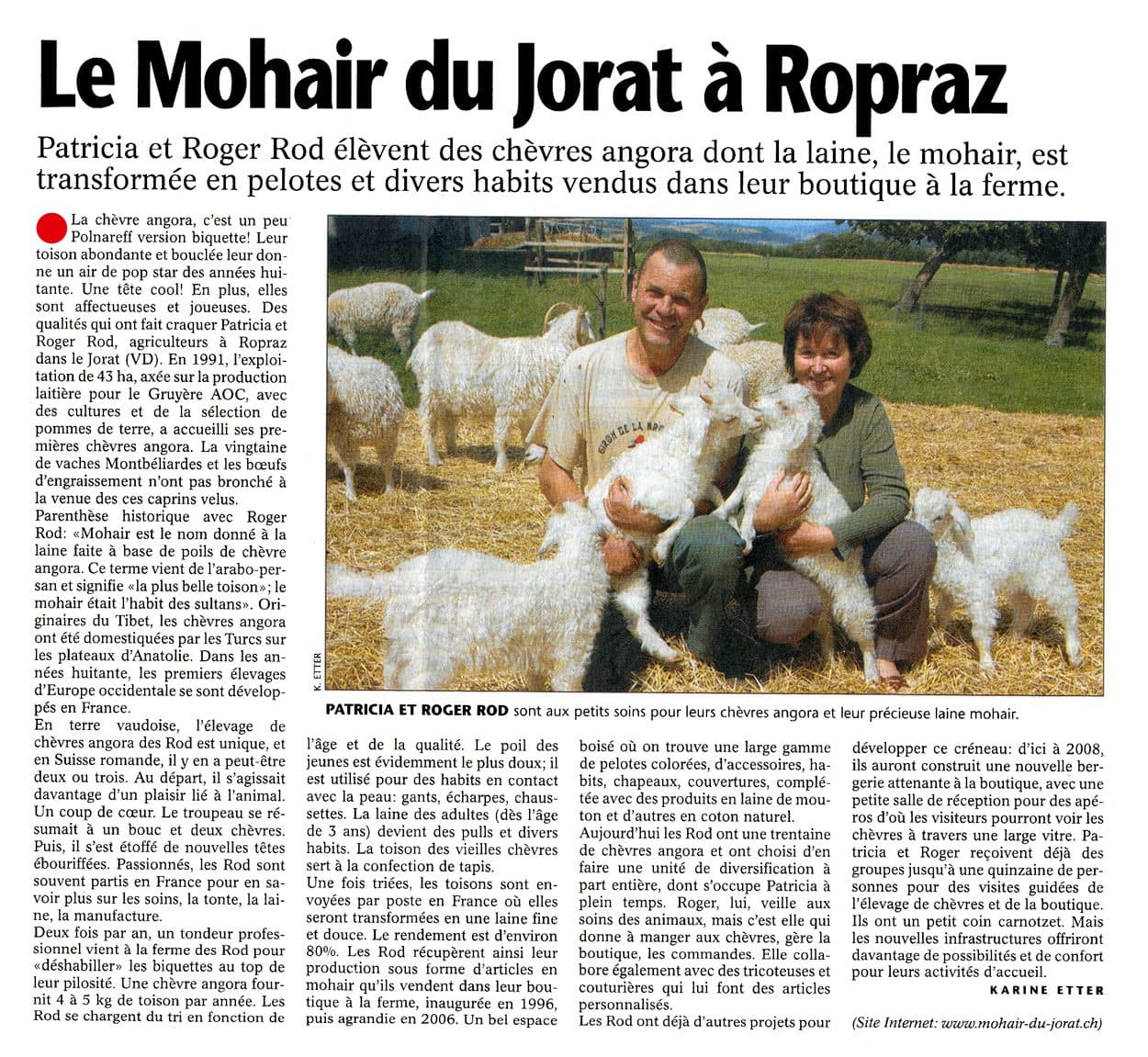 Article de presse — Agri, 2007