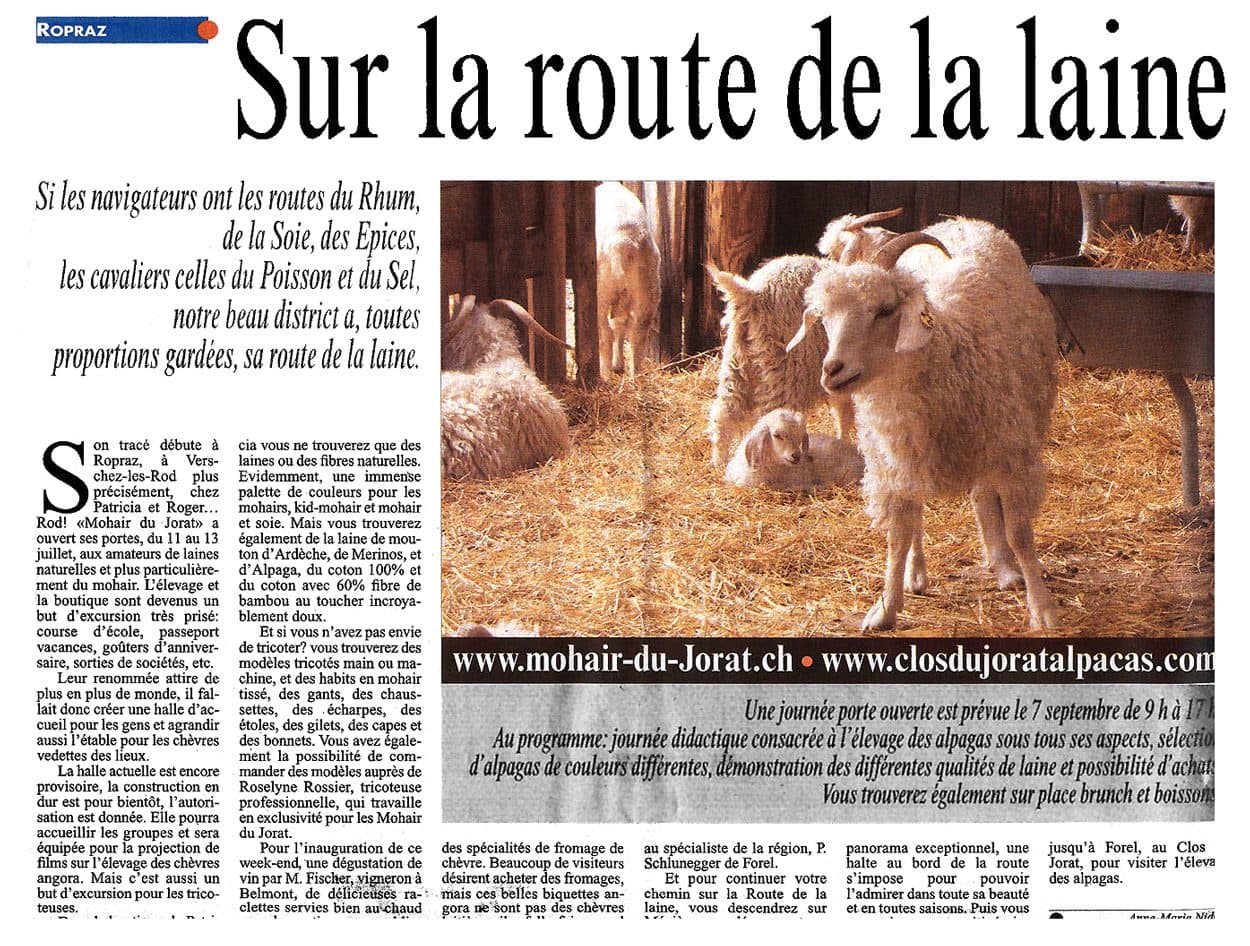 Article de presse — Le Courrier, 2008